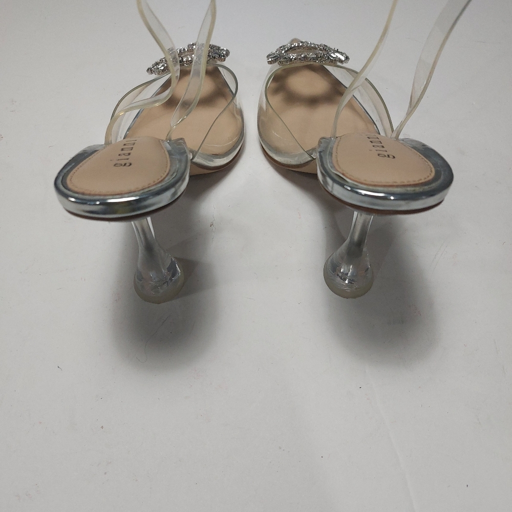 GIANNI BINI Vivyee Clear Rhinestones Heels Size 11 - Picture 6 of 15